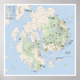 Acadia karta poster
