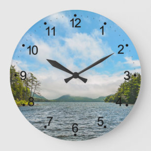 Acadia Maine Eagle Sjö Large Clock Stor Klocka