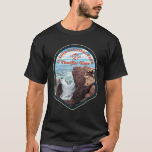 Acadia Nation Park Thunder Hål Hiking 1929 T Shirt