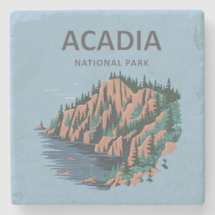 Acadia National Park Cadillac Mountain Stenunderlägg