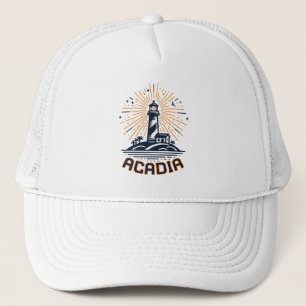 Acadia National Park Fyrljus vid soluppgång Keps