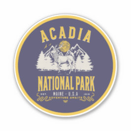 Acadia National Park Historic Terrain Klistermärken
