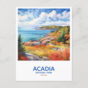Acadia National Park - Höst strandlinje Vykort