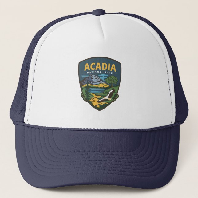 Acadia National Park Landcape Emblem Keps (Framsida)