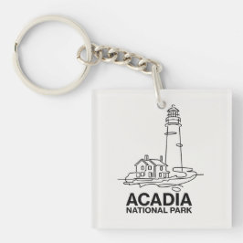 Acadia National Park Lighthouse Line Art