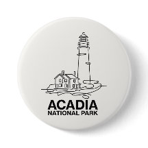 Acadia National Park Lighthouse Line Art