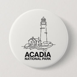 Acadia National Park Lighthouse Line Art Knapp
