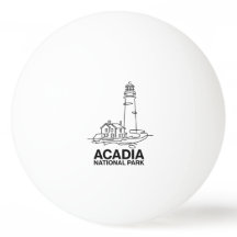 Acadia National Park Lighthouse Line Art