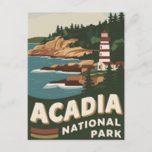 Acadia National Park Lighthouse Travel Art