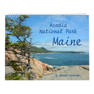 Acadia National Park Maine 12-månaders kalender