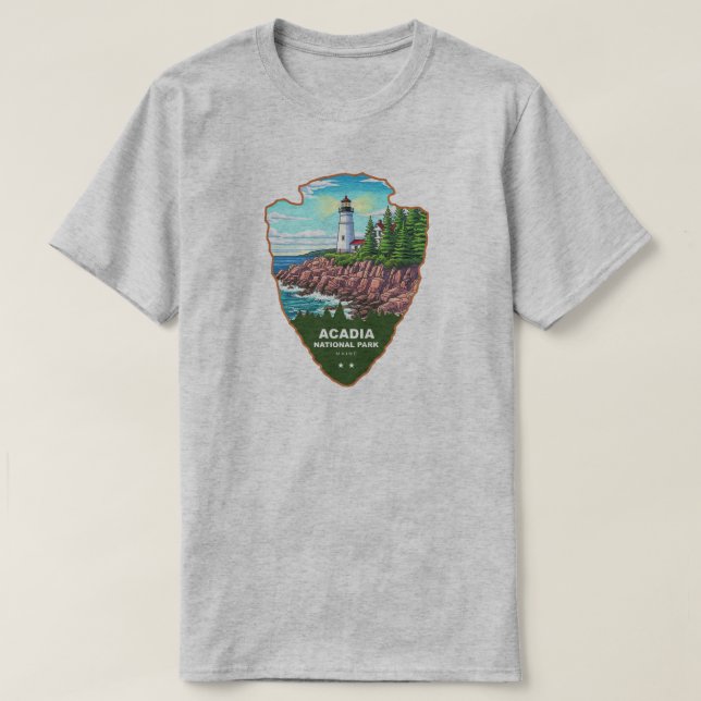 Acadia National Park Maine Arrowhead T Shirt (Design framsida)