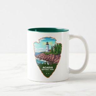 Acadia National Park Maine Arrowhead Två-Tonad Mugg