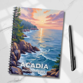 Acadia National Park | Maine Måleri Resa Konst Anteckningsbok