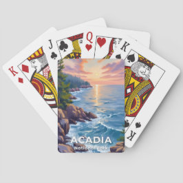 Acadia National Park | Maine Måleri Resa Konst Casinokort