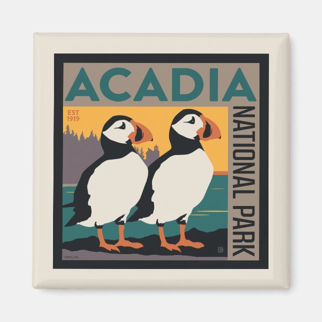 Acadia National Park, Maine | Putsar Magnet (Framsidan)