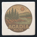 Acadia National Park Maine Stone Underlägg<br><div class="desc">Skydda yta i stil med denna akadia nationalparkssten som underlägg, med en strålande bild av stil på Maine's iconic kusten. Den här varaktiga drycken är gjord av absorberande natursten och underlägg en kombination av funktion och skönhet - perfekt för älskare, vandrare och Acadia fläkt. Vare sig det är som en...</div>