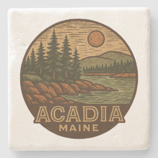 Acadia National Park Maine Stone Underlägg