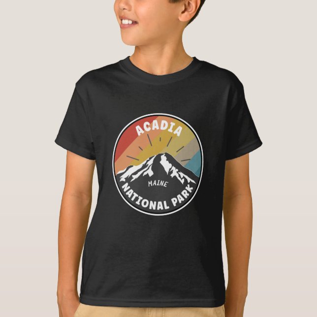 Acadia National Park Maine T Shirt (Framsida)