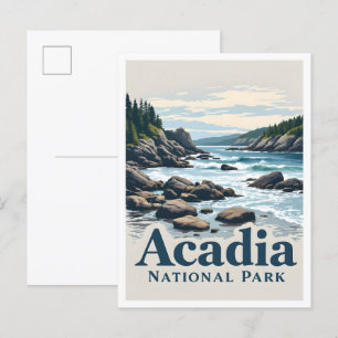 Acadia National Park Maine USA Travel Vykort