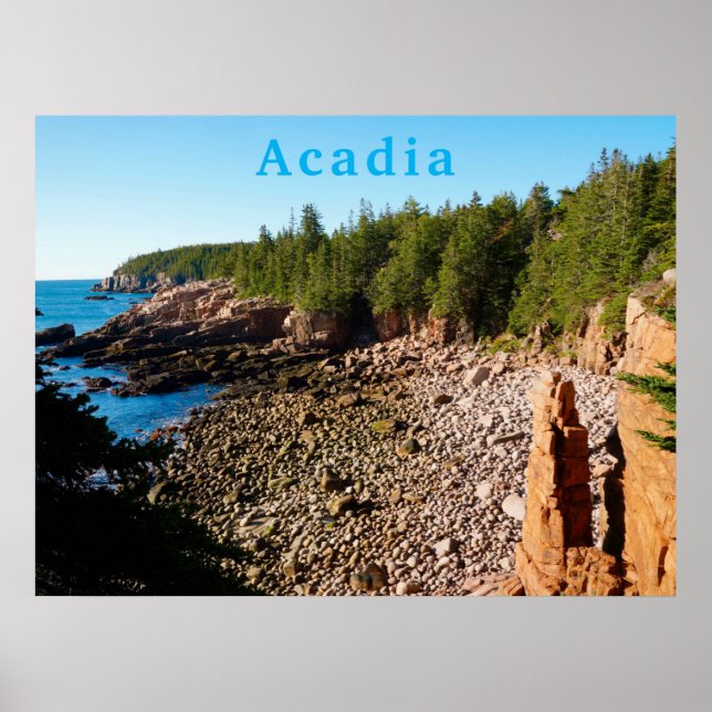 Acadia National Park MDI Monument Cove Maine Poster (Framsidan)