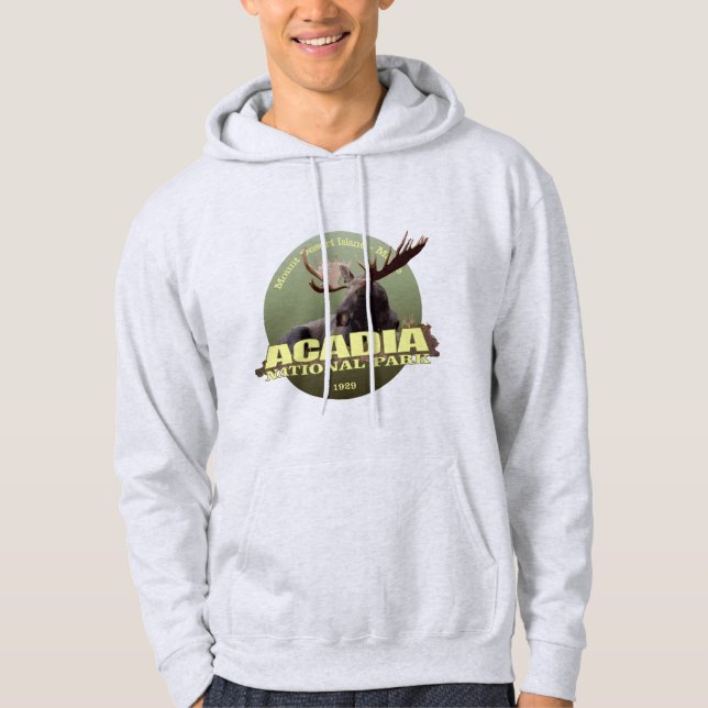 Acadia National Park (Moose) WT Hoodie (Framsida)