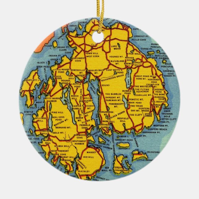 Acadia National Park - Mt Desert Is Ornament (Framsidan)