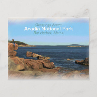 Acadia National Park Pawarin Souvenier-vykort Vykort