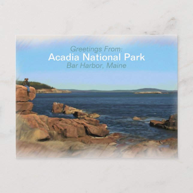 Acadia National Park Pawarin Souvenier-vykort Vykort (Framsida)