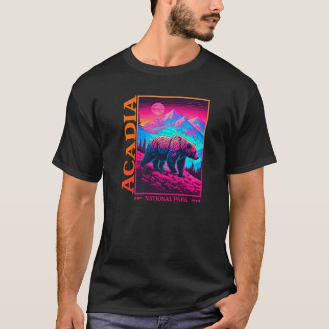 ACADIA National Park Premium T Shirt (Framsida)