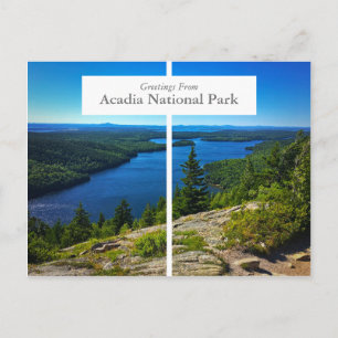 Acadia National Park Pub Harbor Maine vykort