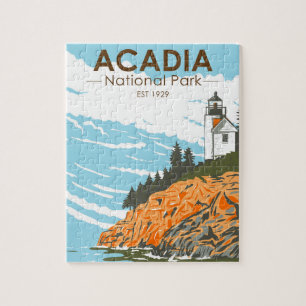 Acadia National Park Pub Harbour Lighthouse Maine Pussel