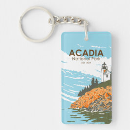 Acadia National Park Pub Harbour Lighthouse Nyckelring