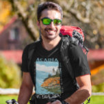 Acadia National Park Pub Harbour Lighthouse Vintag T Shirt<br><div class="desc">Konstruktion för Acadia-vektorgrafik. Acadias nationalpark ligger främst på Maine's Mount Desert Island. Dess landskap kännetecknas av skogsmark,  klippta stränder och glaciärskade granittoppar som Cadillac Mountain.</div>