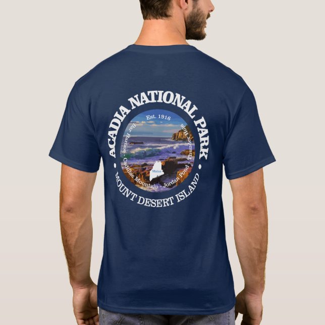 Acadia National Park (rd) 2 T Shirt (Baksida)
