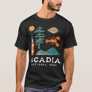 Acadia National Park Resemål Maine Semester T Shirt