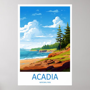 Acadia National Park Reseminnelse Tryck Väggkonst