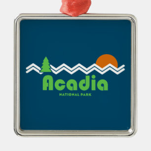 Acadia National Park Retro Julgransprydnad Metall