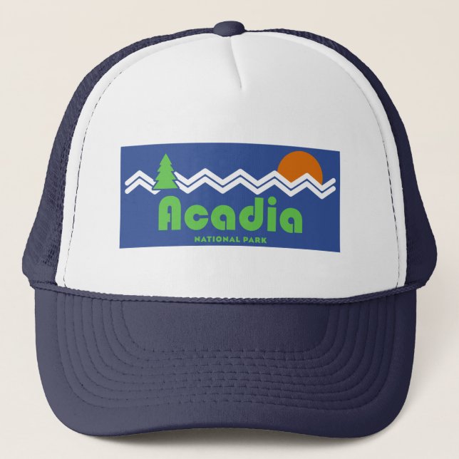 Acadia National Park Retro Keps (Framsida)