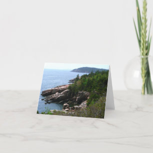 Acadia National Park Shoreline, Maine Card Kort