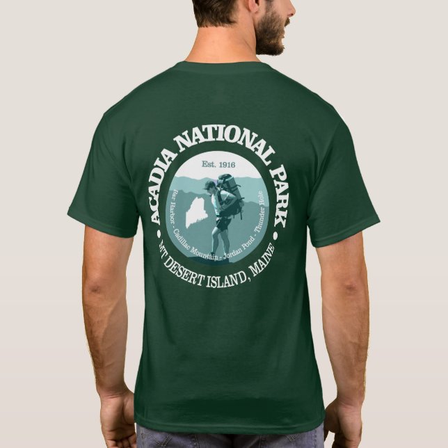 Acadia National Park (T) T Shirt (Baksida)