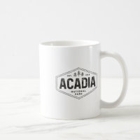 Acadia National Park Tröja Vintage Träd Hexagon Ba