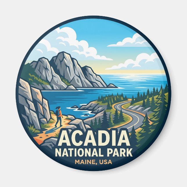 Acadia National Park USA Magnet (Framsidan)