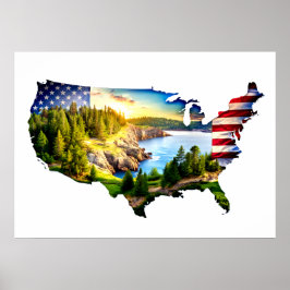 Acadia National Park USA Poster