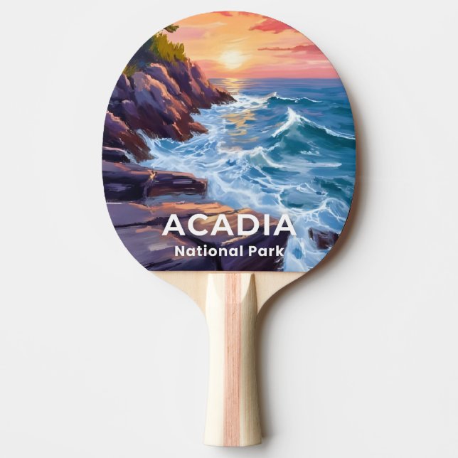 Acadia National Park | Utterklipporna Maine Resa Pingisracket (Framsidan)