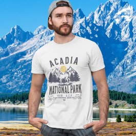 Acadia National Park Vintage Landscape T Shirt