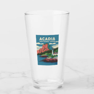 Acadia National Park Vintage Lighthouse Glaskopp