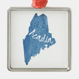 Acadia National Park Wood Grain Julgransprydnad Metall