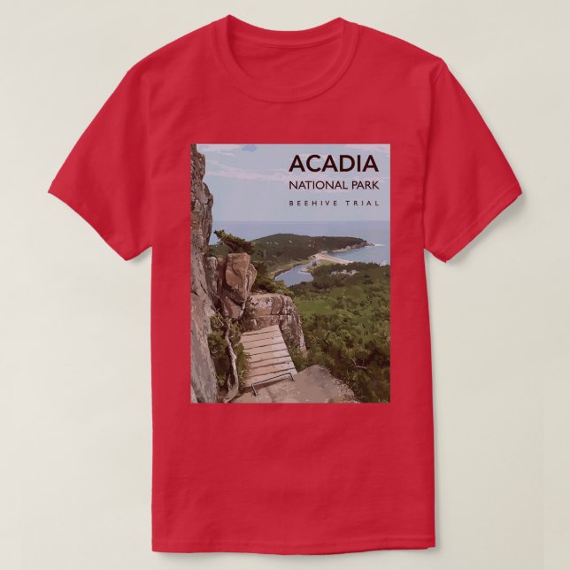 Acadia nationalpark Beehive T Shirt (Design framsida)
