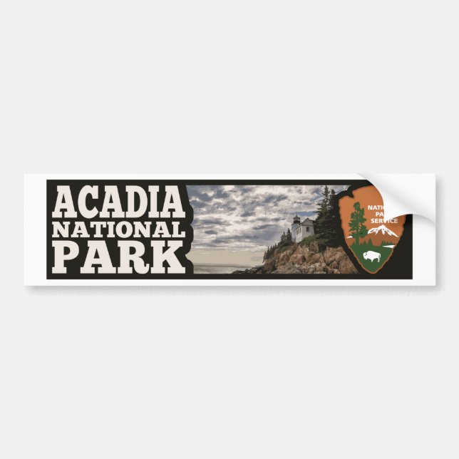 Acadia nationalpark bildekal (Framsidan)