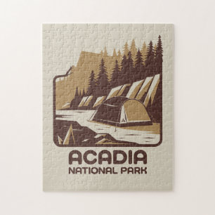 Acadia nationalpark Camping Äventyr Pussel